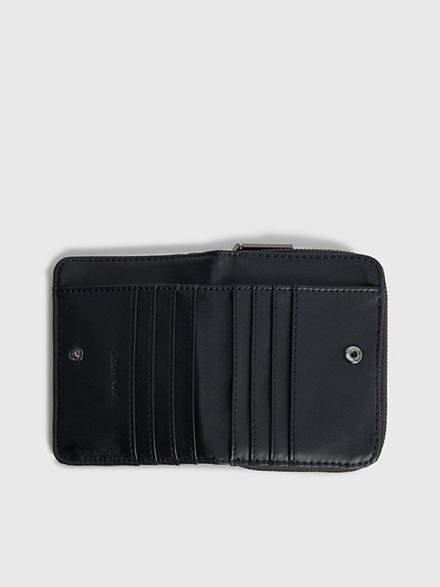 Black Calvin Klein Recycled Quilted Wallet Women Bags | PFVX-03512