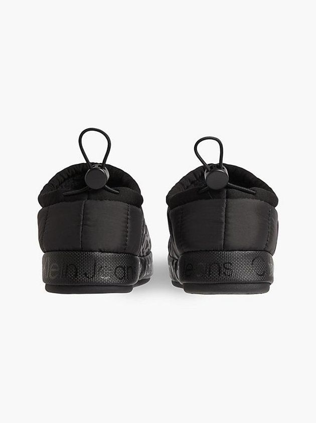 Black Calvin Klein Recycled Quilted Women Slippers | LTJR-48619