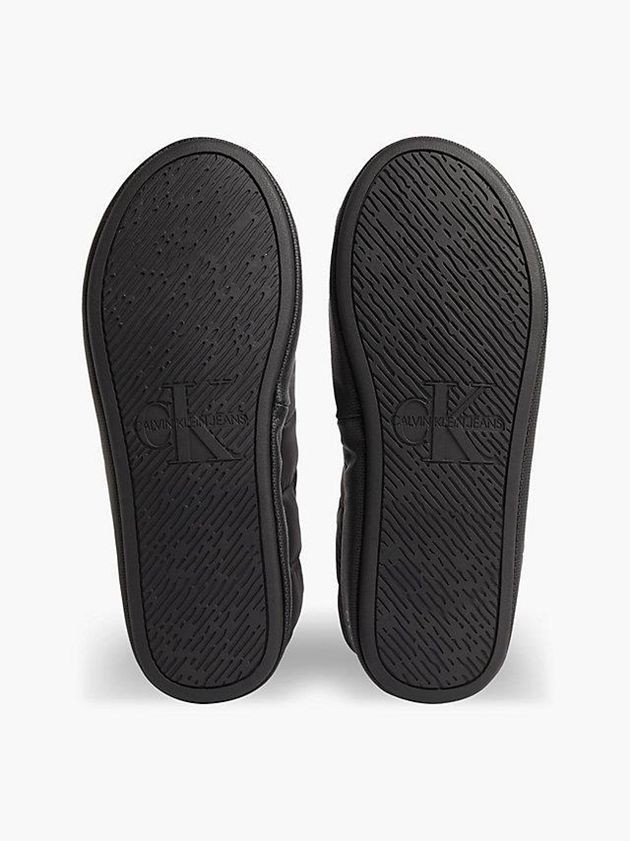 Black Calvin Klein Recycled Quilted Women Slippers | RCVP-25938