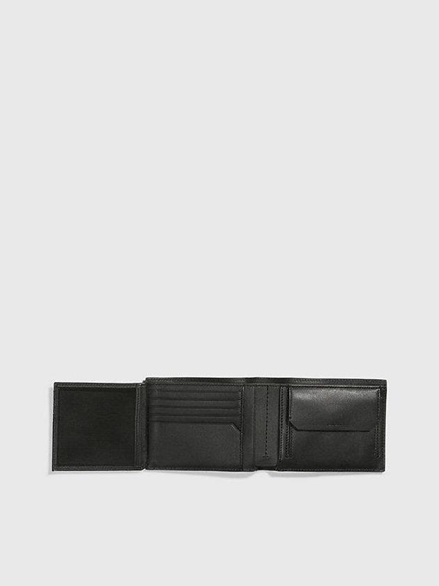 Black Calvin Klein Recycled Rfid Billfold Men Wallet | DPUB-26831