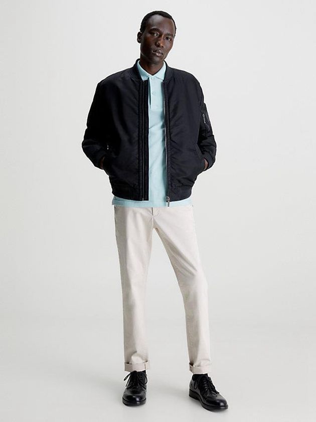 Black Calvin Klein Recycled Sateen Bomber Men Jacket | LTAO-89172