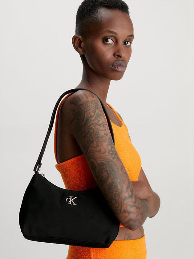 Black Calvin Klein Recycled Shoulder Women Bags | PYEH-65074