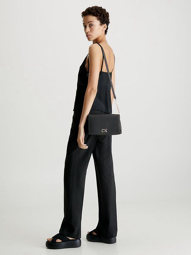 Black Calvin Klein Recycled Shoulder Women Bags | OMEG-08219