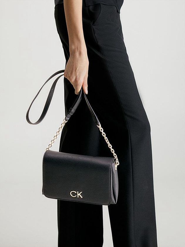 Black Calvin Klein Recycled Shoulder Women Bags | OMEG-08219