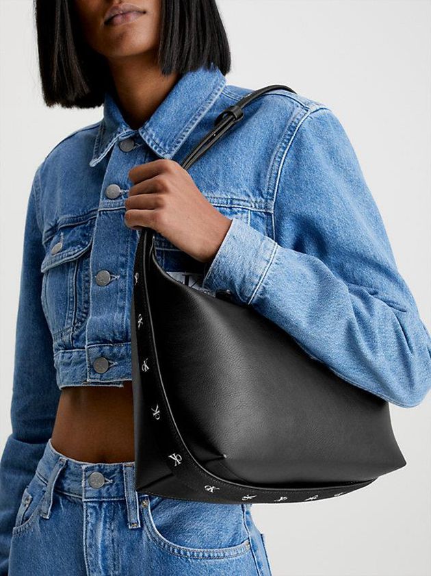 Black Calvin Klein Recycled Shoulder Women Bags | BDQI-17508