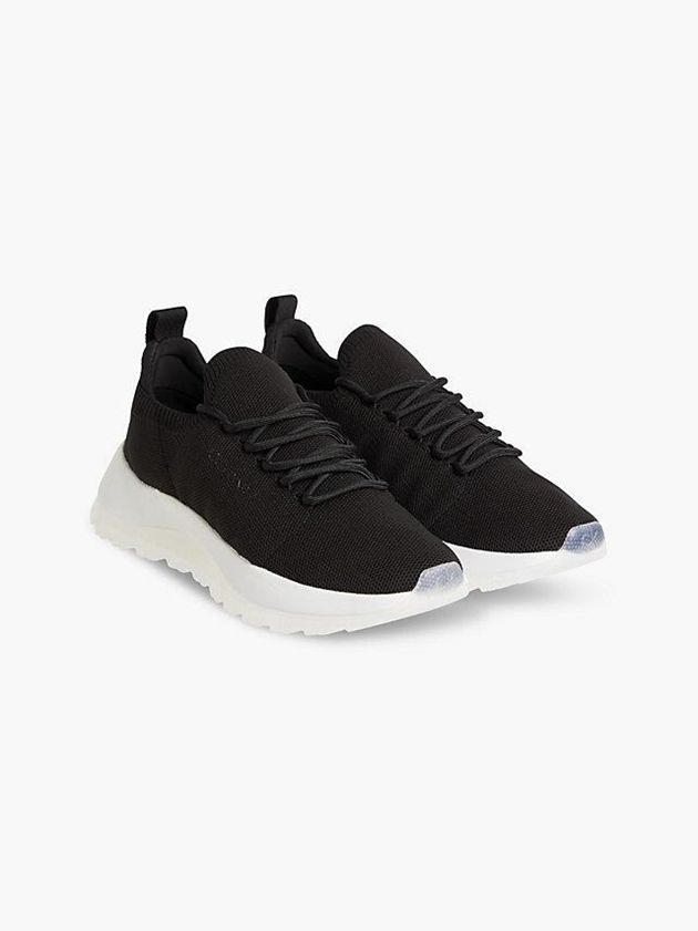 Black Calvin Klein Recycled Sock Women Sneakers | KFBC-80713