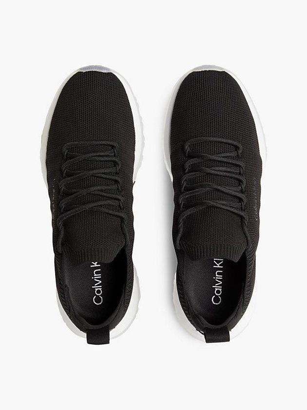 Black Calvin Klein Recycled Sock Women Sneakers | KFBC-80713