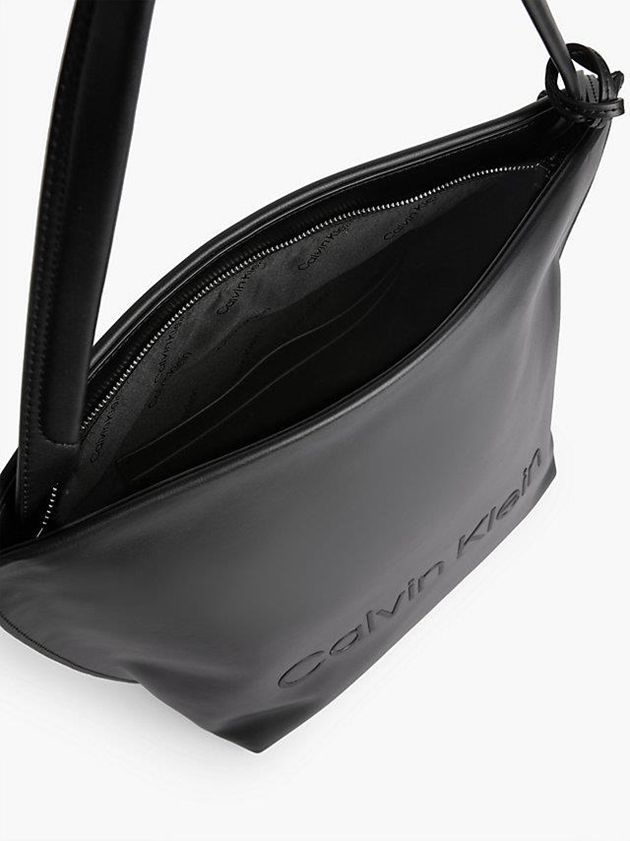 Black Calvin Klein Recycled Soft Tote Women Bags | OVYC-26704
