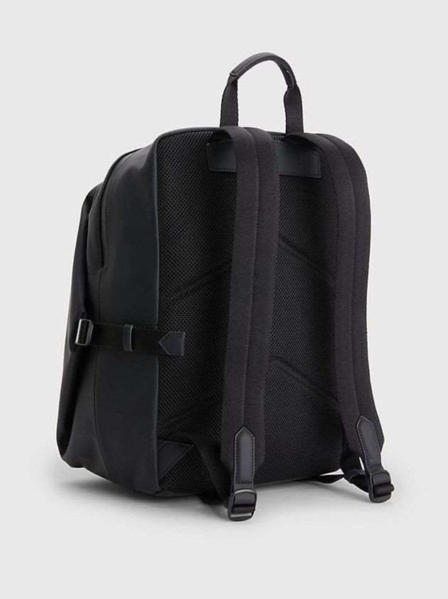 Black Calvin Klein Recycled Square Men Backpack | ULZO-42168