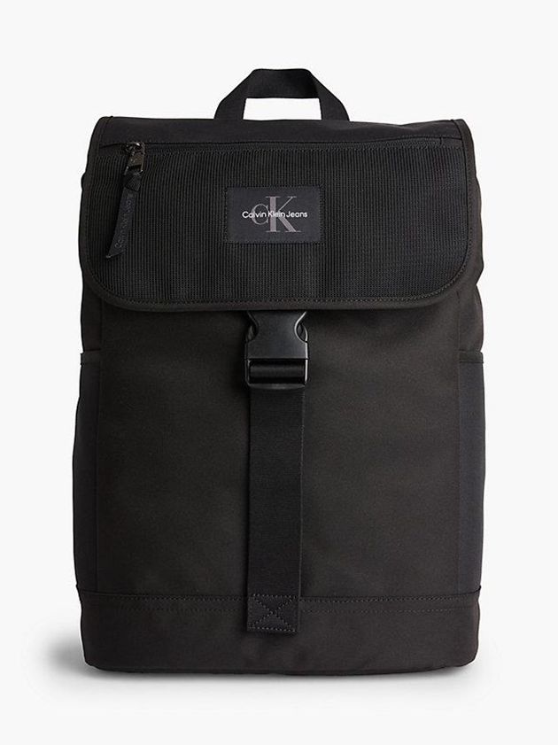 Black Calvin Klein Recycled Square Men Backpack | CDJM-85037