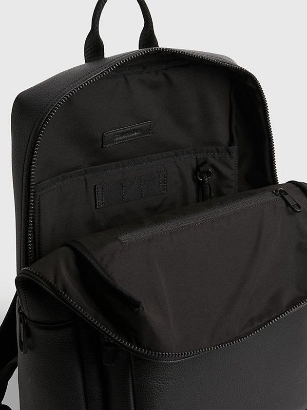 Black Calvin Klein Recycled Square Men Backpack | DXYK-35687