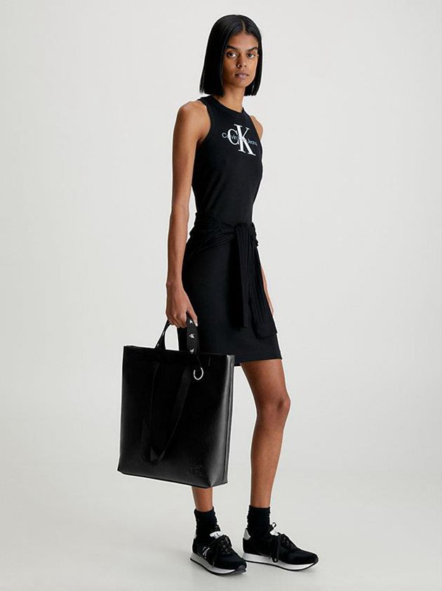 Black Calvin Klein Recycled Tote Women Bags | TVWD-05384