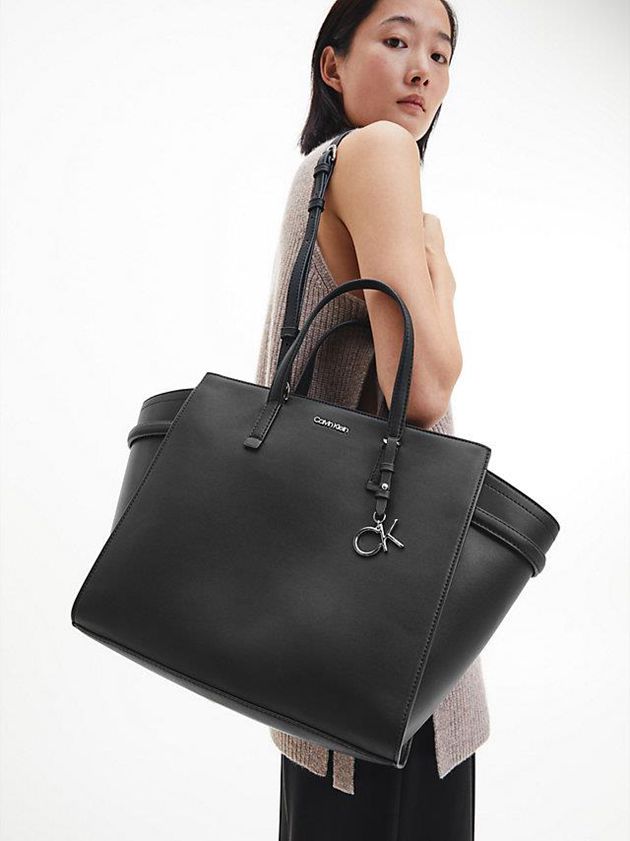 Black Calvin Klein Recycled Tote Women Bags | DWFI-70254