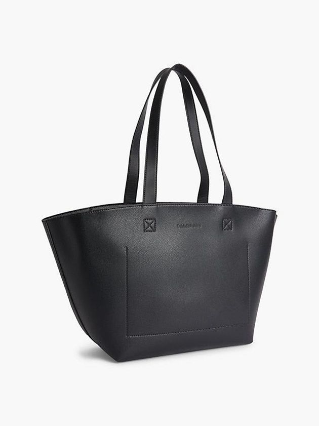 Black Calvin Klein Recycled Tote Women Bags | FIPO-70512