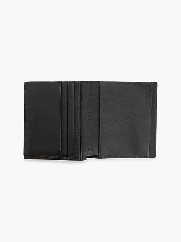 Black Calvin Klein Recycled Trifold Men Wallet | EODU-17268