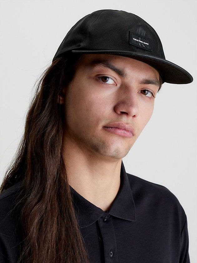 Black Calvin Klein Recycled Twill Men Cap | CFHJ-41635