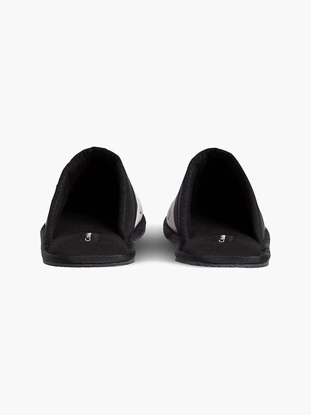 Black Calvin Klein Recycled Twill Men Slippers | OGTQ-74506