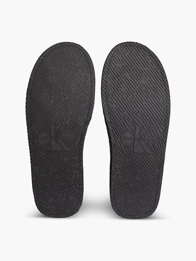 Black Calvin Klein Recycled Twill Men Slippers | OGTQ-74506