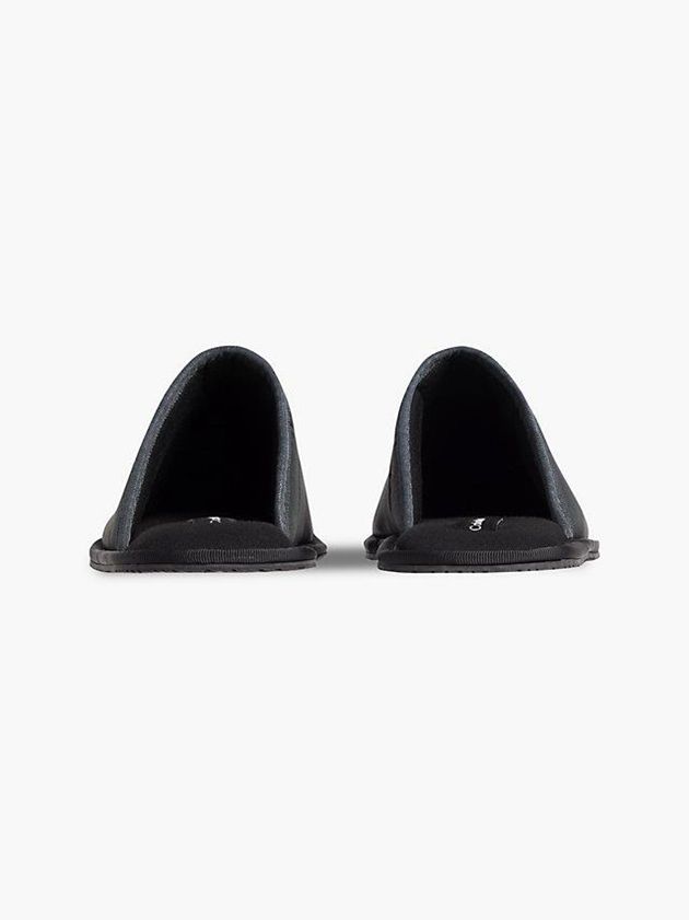 Black Calvin Klein Recycled Twill Men Slippers | SKTN-34725