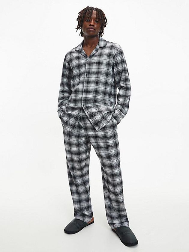 Black Calvin Klein Recycled Twill Men Slippers | SKTN-34725