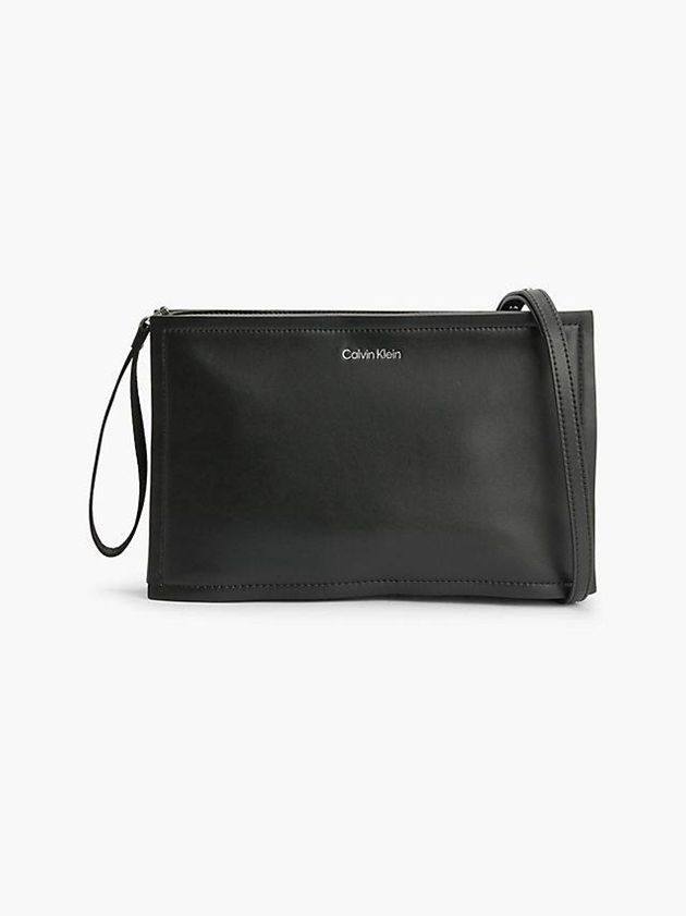 Black Calvin Klein Recycled Unisex Convertible Crossbody Women Bags | AOJT-25916