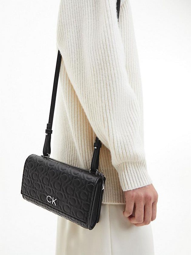 Black Calvin Klein Recycled Wallet Women Bags | KXQG-08762