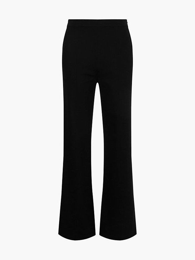 Black Calvin Klein Recycled Wide Leg Women Pants | SBNW-58390