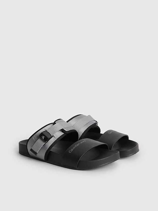 Black Calvin Klein Recycled Women Sandals | HUBQ-46893
