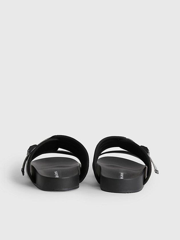 Black Calvin Klein Recycled Women Sandals | HUBQ-46893