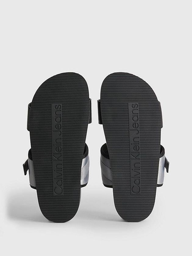 Black Calvin Klein Recycled Women Sandals | HUBQ-46893