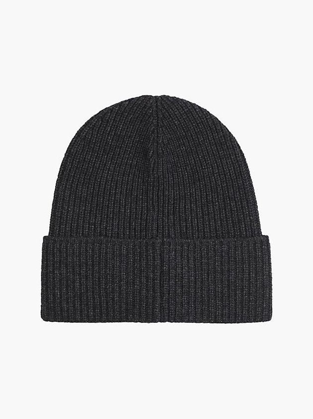 Black Calvin Klein Recycled Wool Blend Men Beanie | LZJD-25906