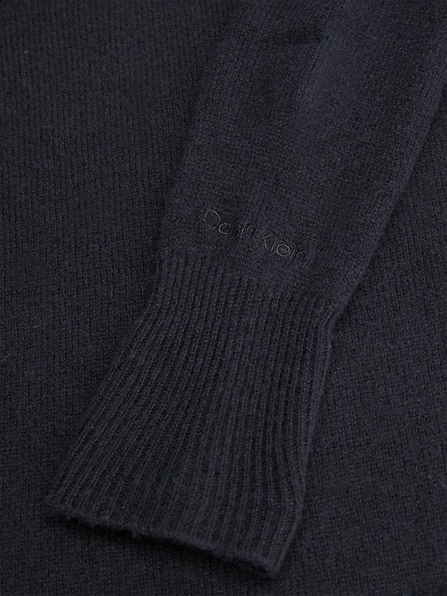 Black Calvin Klein Recycled Wool Roll Neck Jumper Women Sweater | JEFL-87524
