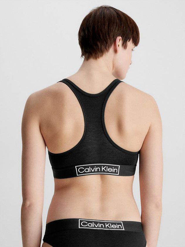 Black Calvin Klein Reimagined Heritage Women Bra | TEMS-81309