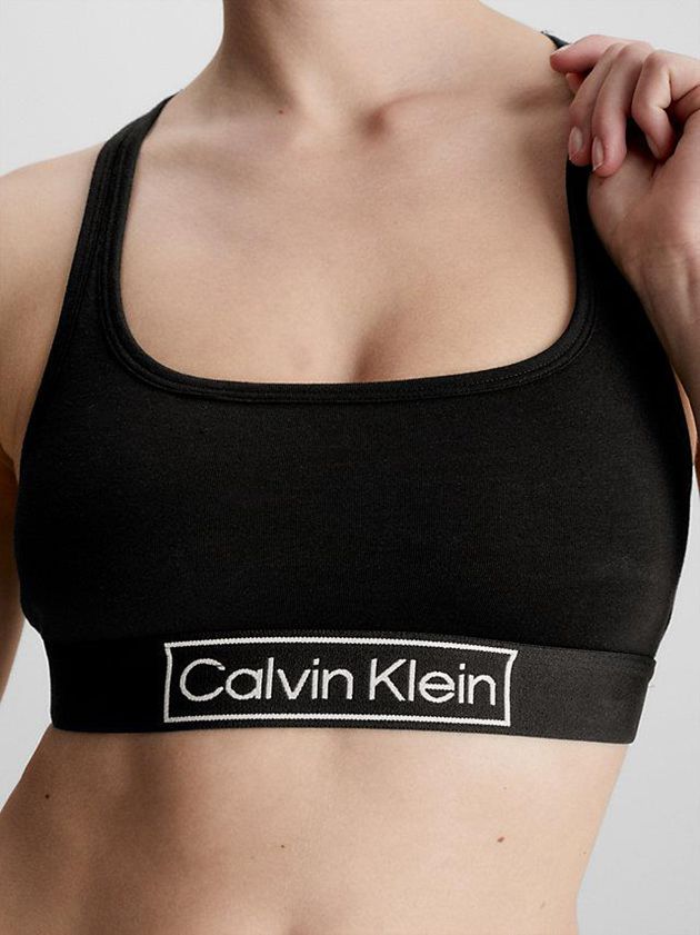 Black Calvin Klein Reimagined Heritage Women Bra | TEMS-81309