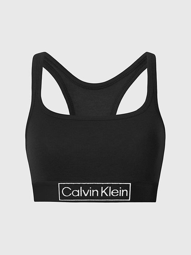 Black Calvin Klein Reimagined Heritage Women Bra | TEMS-81309