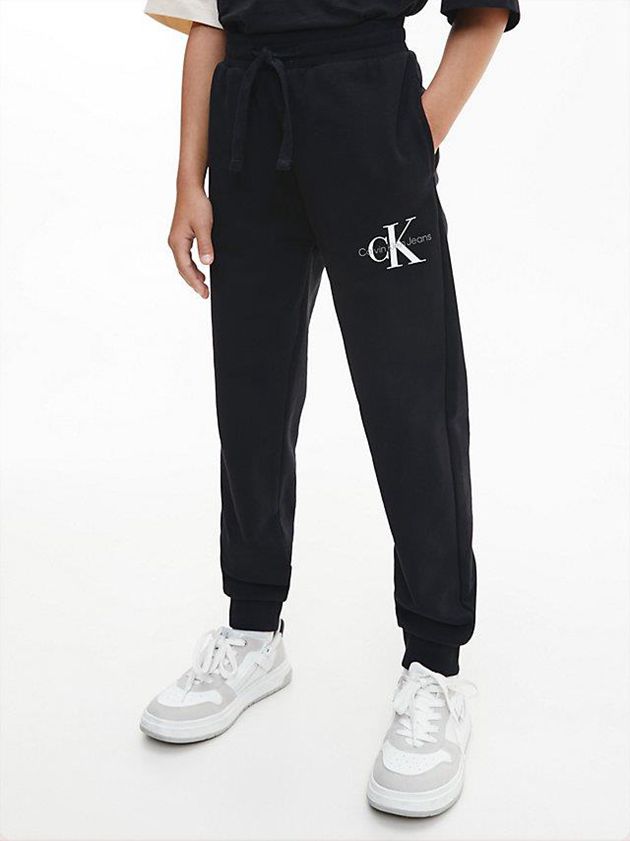 Black Calvin Klein Relaxed Boys's Joggers | LQJN-50379