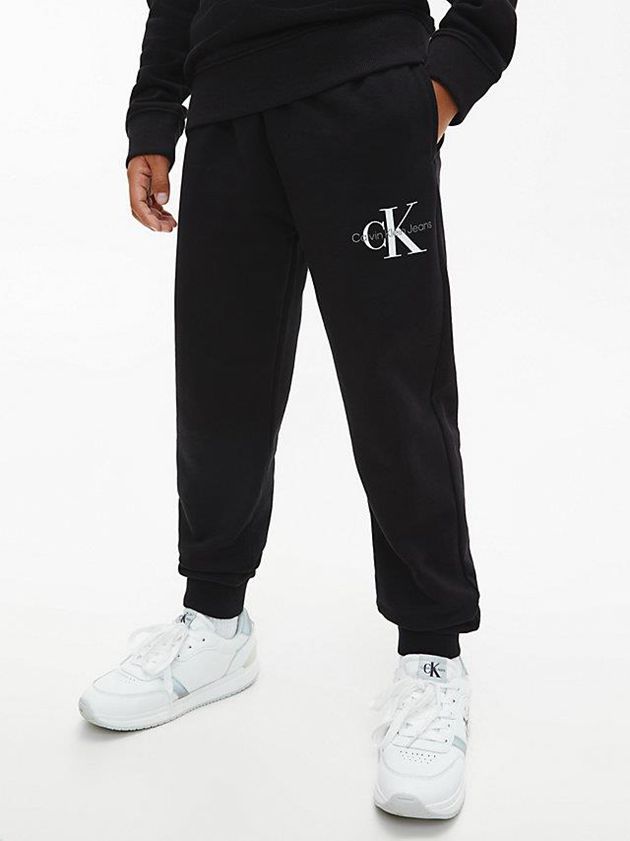 Black Calvin Klein Relaxed Boys's Joggers | LQJN-50379
