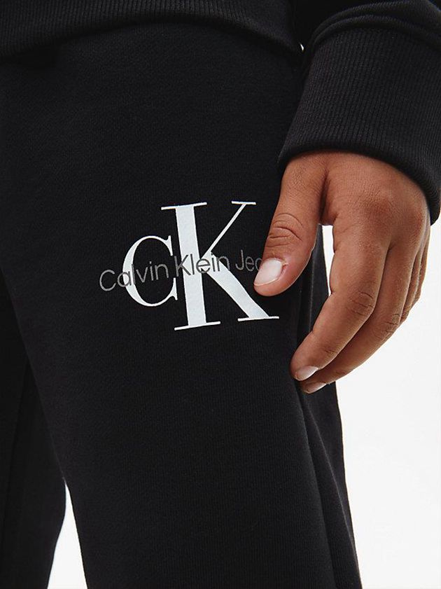 Black Calvin Klein Relaxed Boys's Joggers | LQJN-50379
