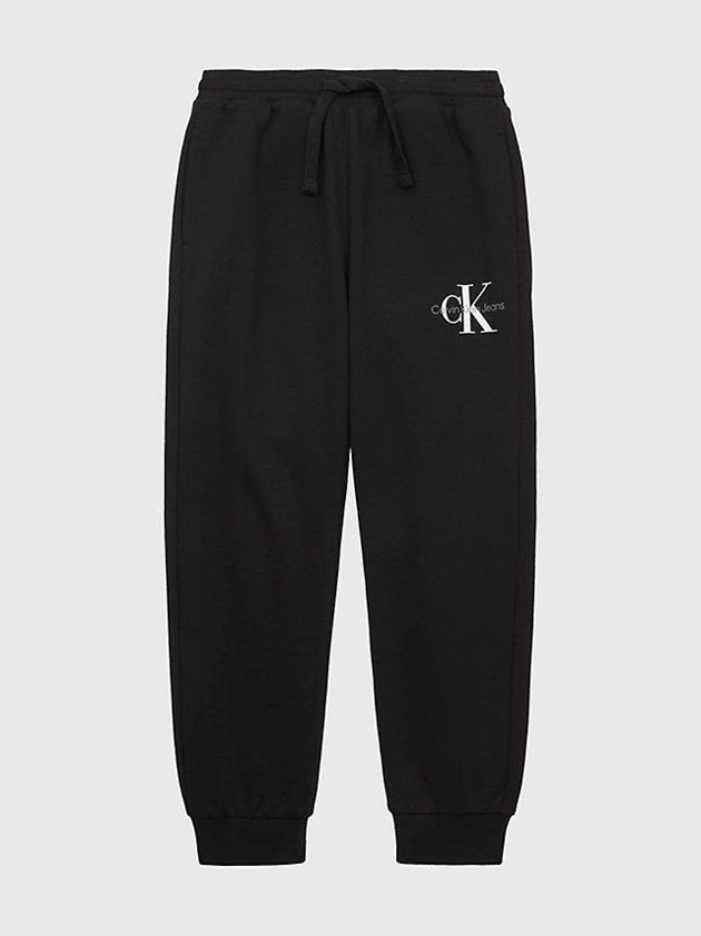 Black Calvin Klein Relaxed Boys's Joggers | LQJN-50379