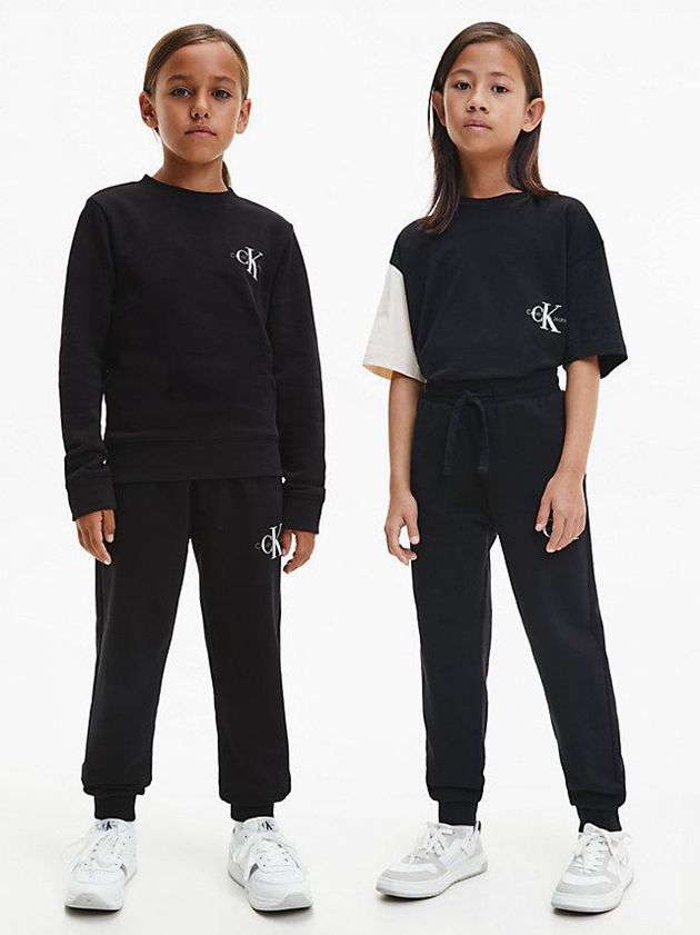 Black Calvin Klein Relaxed Boys\'s Joggers | LQJN-50379