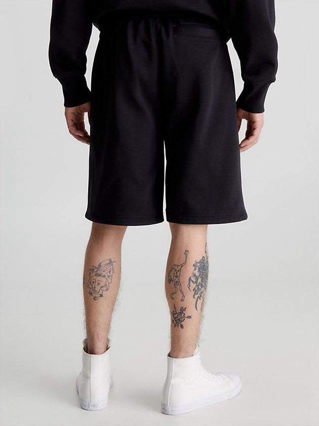 Black Calvin Klein Relaxed Jogger Men Shorts | JHTR-54218