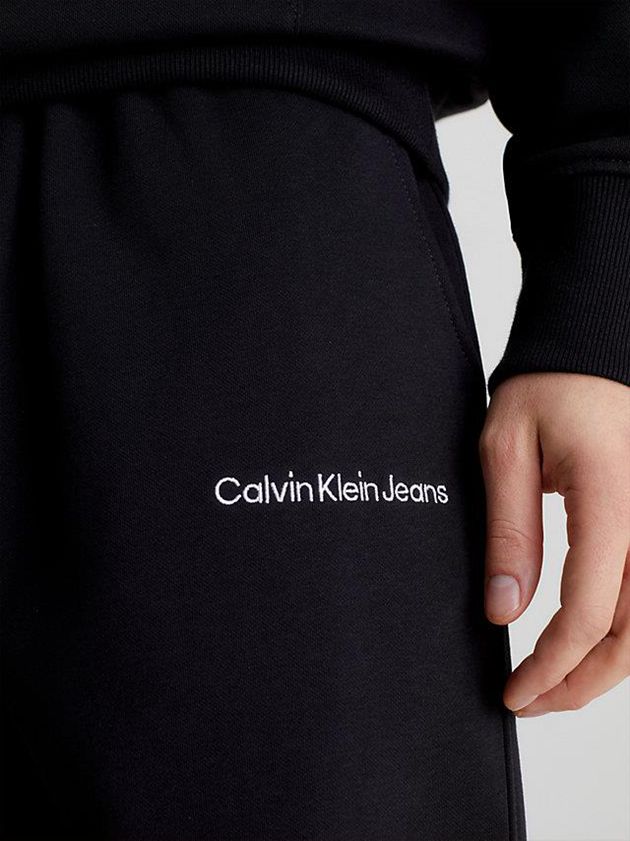 Black Calvin Klein Relaxed Jogger Men Shorts | JHTR-54218