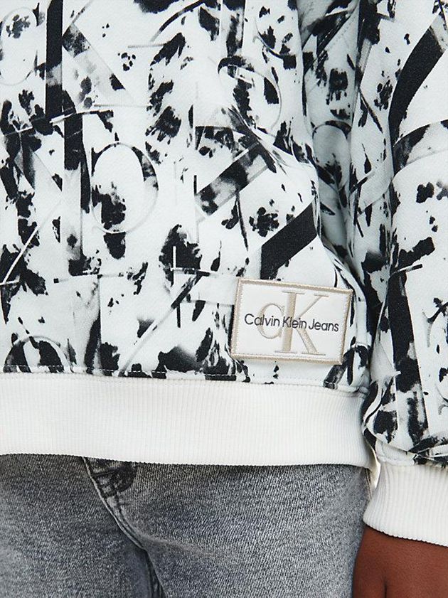 Black Calvin Klein Relaxed Logo Girls's Hoodie | CMNV-35048