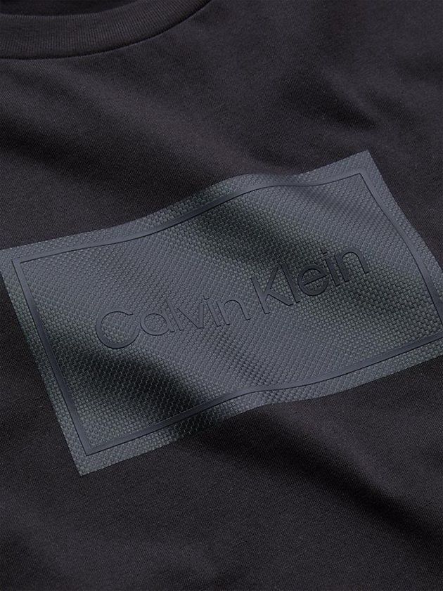 Black Calvin Klein Relaxed Logo Men T-Shirt | JLYO-47031