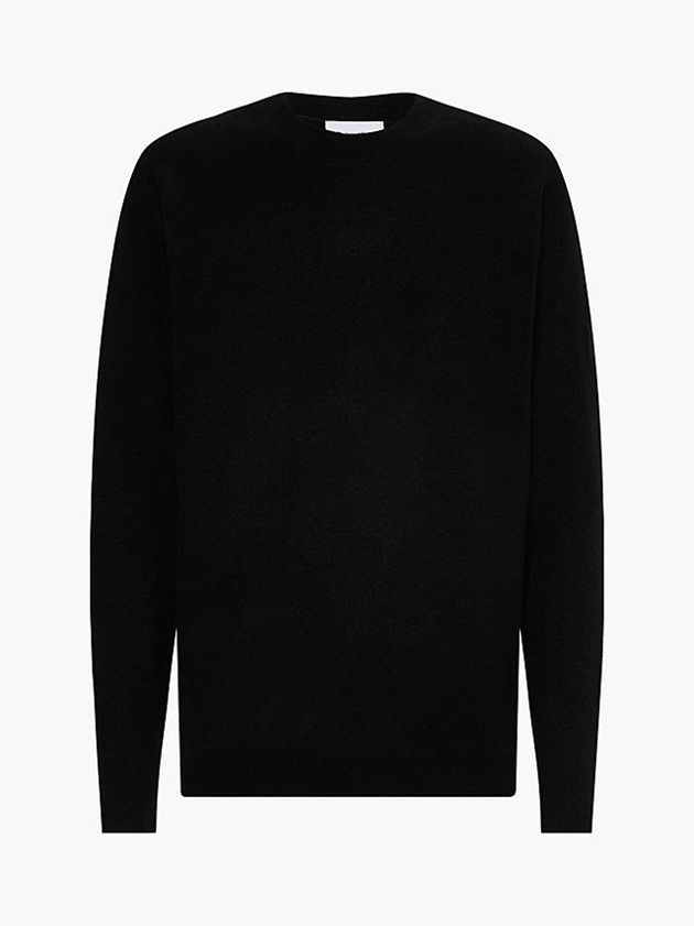 Black Calvin Klein Relaxed Men Sweatshirt | PYDG-93860
