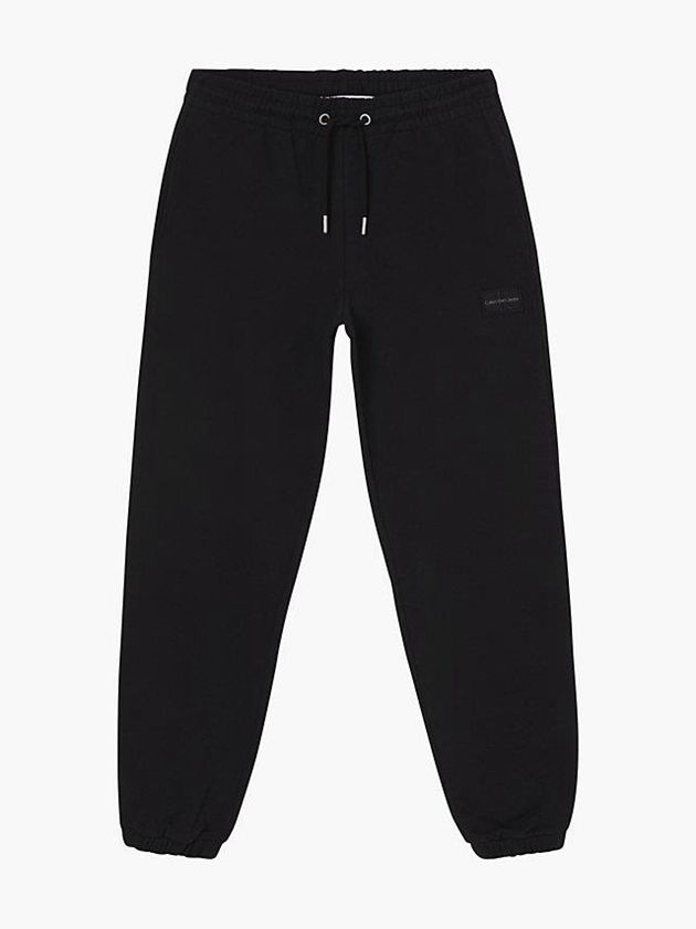 Black Calvin Klein Relaxed Recycled Cotton Women Joggers | XJDC-23197