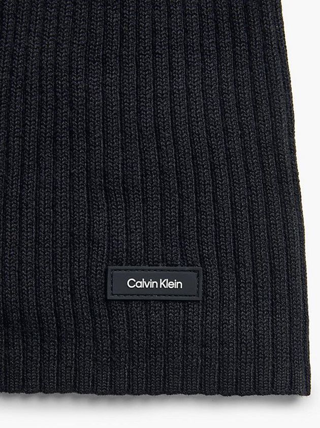 Black Calvin Klein Relaxed Ribbed Zip Up Jumper Men Sweater | LSMI-14285
