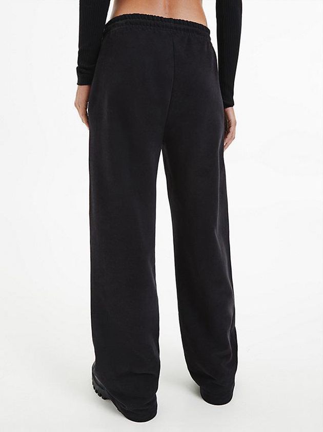 Black Calvin Klein Relaxed Straight Women Joggers | JTXR-53071
