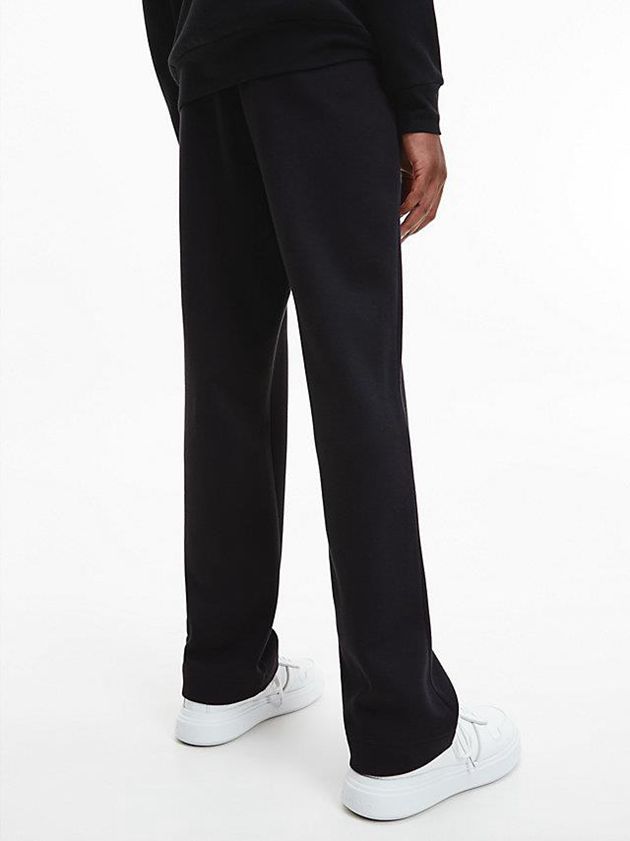 Black Calvin Klein Relaxed Wide Leg Men Joggers | AJIW-47531