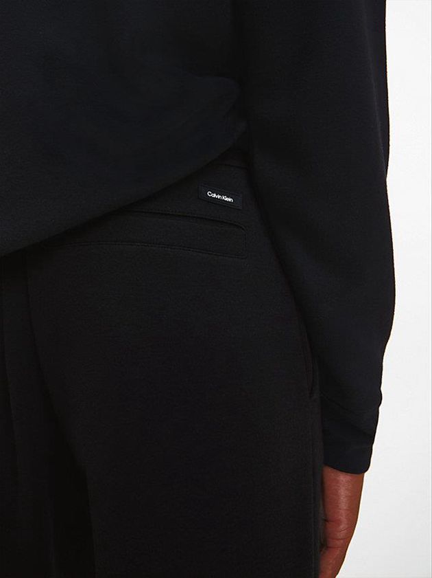 Black Calvin Klein Relaxed Wide Leg Men Joggers | AJIW-47531